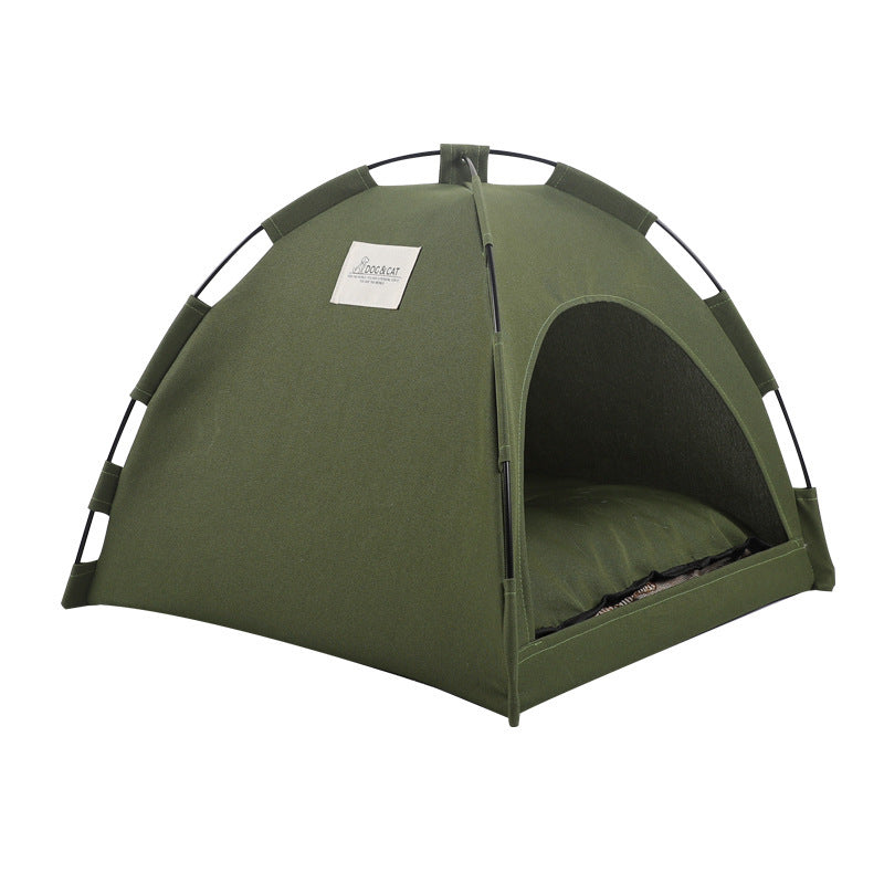 Cat and Dog Tent Cooling Mat with Cushion - Indoor/Outdoor Pet Bed