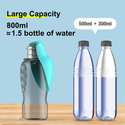 Portable 800ml Pet Water Bottle