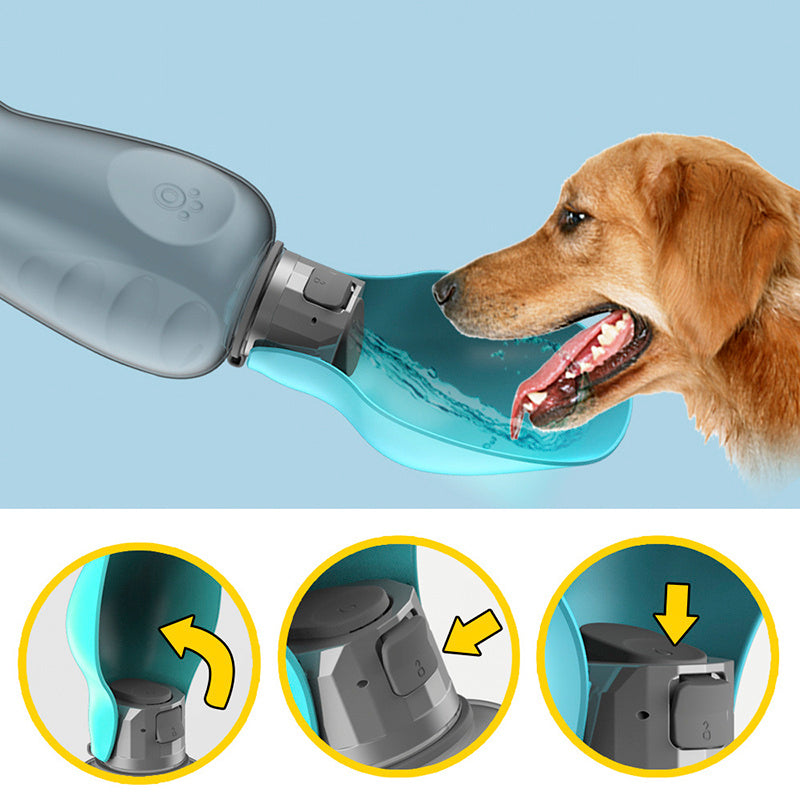 Portable 800ml Pet Water Bottle