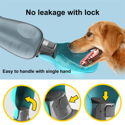 Portable 800ml Pet Water Bottle