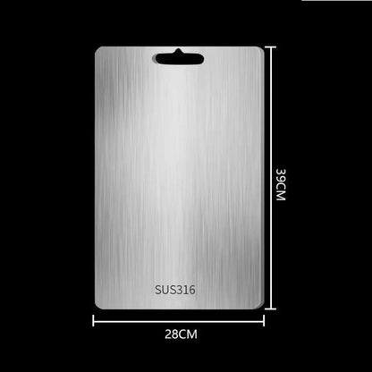 Stainless Steel Cutting Board - Antibacterial & Mildew-Proof