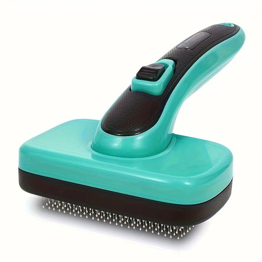 Self-Cleaning Dog & Cat Brush – Grooming Slicker Brush for Shedding Pets