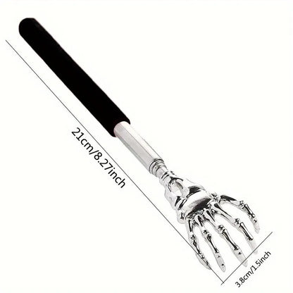 Portable Extendable Back Scratcher – Stainless Steel Telescopic Back Massager for Humans & Pets