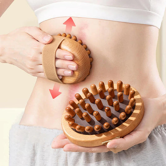 Wooden Body Anti-Cellulite Massage Brush
