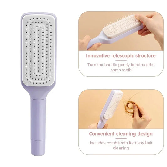 Women's Self Cleaning Hair Comb