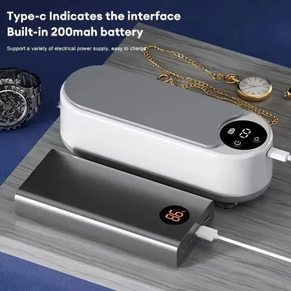 Ultrasonic Glasses Cleaner - Wireless, Multi-Purpose