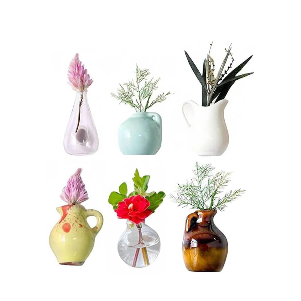 Mini Ceramic Vase Refrigerator Magnets – 3D Fridge Magnets