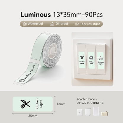 Premium Bluetooth Portable Label Printer – USB Rechargeable & Inkless for iOS/Android
