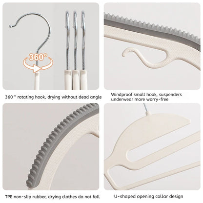 10-Pack Multifunctional Non-Slip Hangers for Clothes