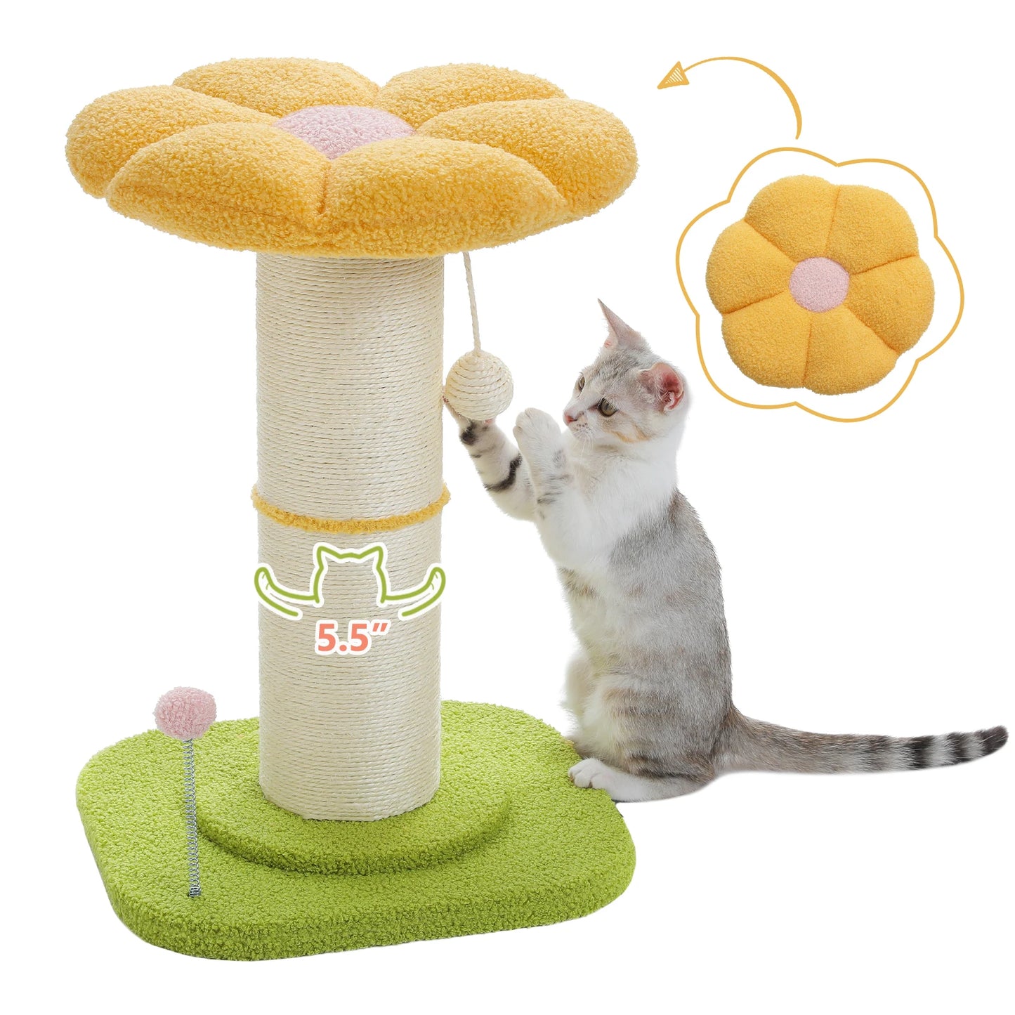 Cat Scratching Post & Play Tree