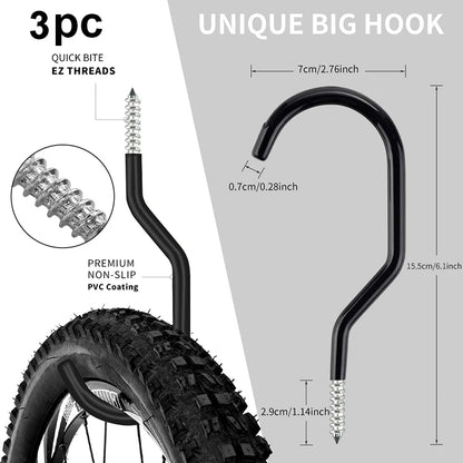 Heavy Duty Garage Hook - Wall Mount Storage
