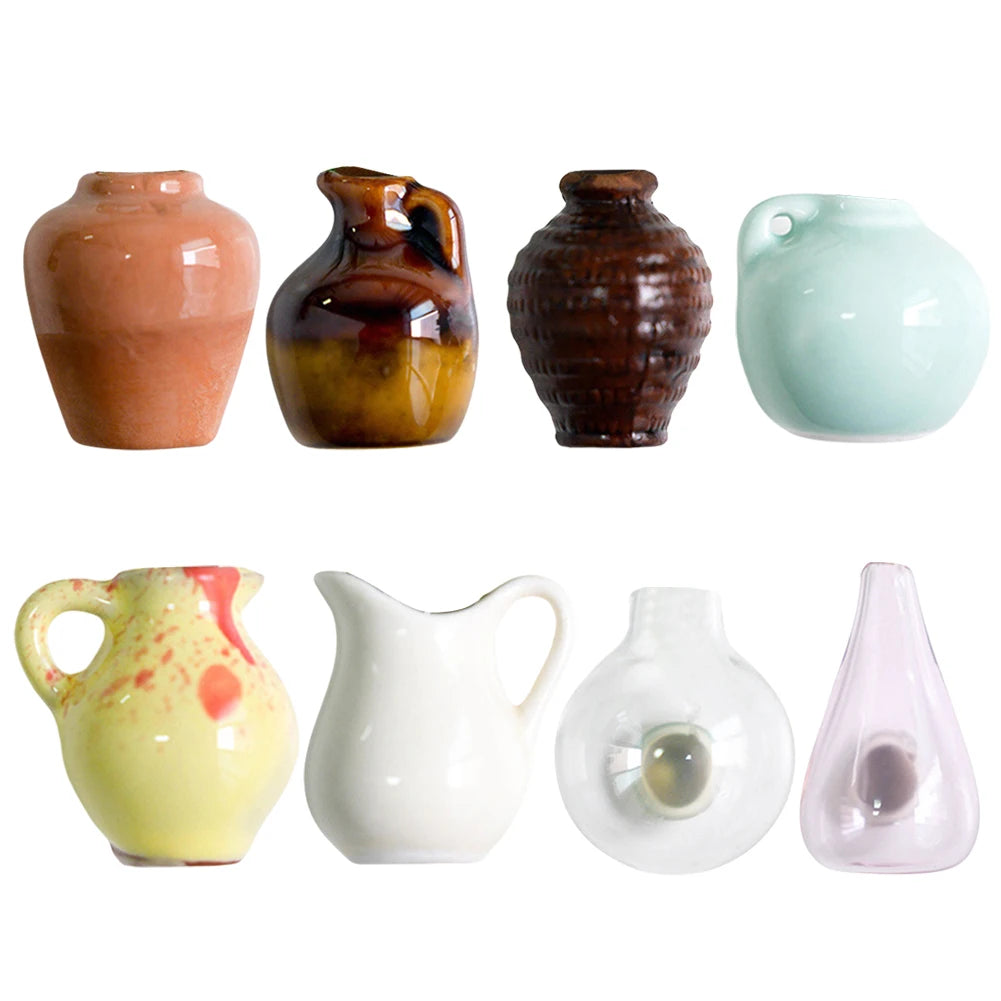 Mini Ceramic Vase Refrigerator Magnets – 3D Fridge Magnets