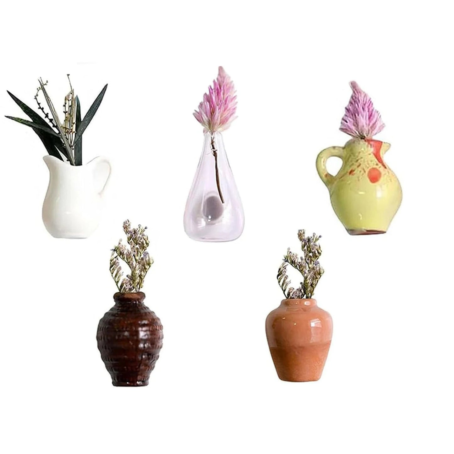 Mini Ceramic Vase Refrigerator Magnets – 3D Fridge Magnets