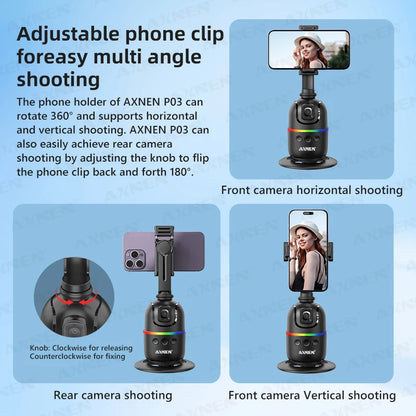 AI Face Tracking Gimbal for Smartphones & Cameras