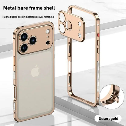Rose Gold Premium Aluminum Alloy iPhone 17 Pro Max / 17 Air / 17 Pro Case | Slim Rugged Frame with Heat Dissipation & Anti-Drop Protection