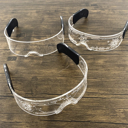 Unisex Acrylic Light Up Glasses for Parties & Events
