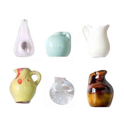 Mini Ceramic Vase Refrigerator Magnets – 3D Fridge Magnets