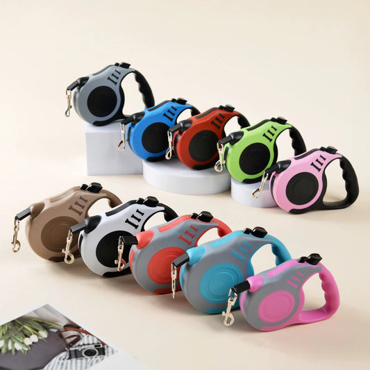 Retractable Dog Leash – 3m/5m Strong Nylon Lead for Small & Medium Dogs and Cats