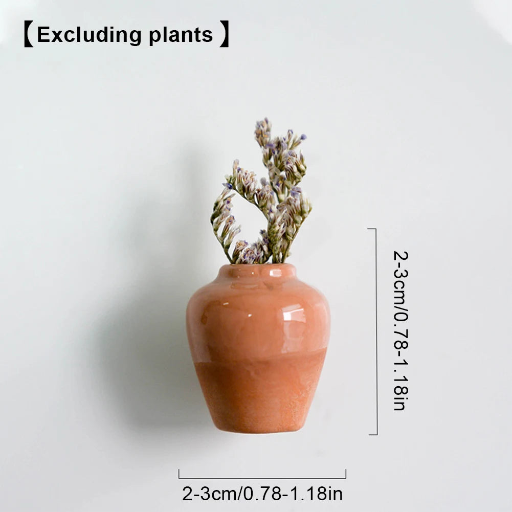 Mini Ceramic Vase Refrigerator Magnets – 3D Fridge Magnets