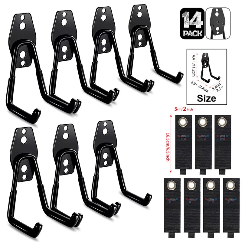 Heavy Duty Garage Hook - Wall Mount Storage