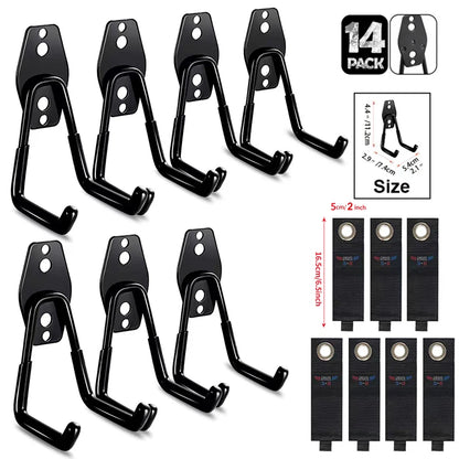 Heavy Duty Garage Hook - Wall Mount Storage