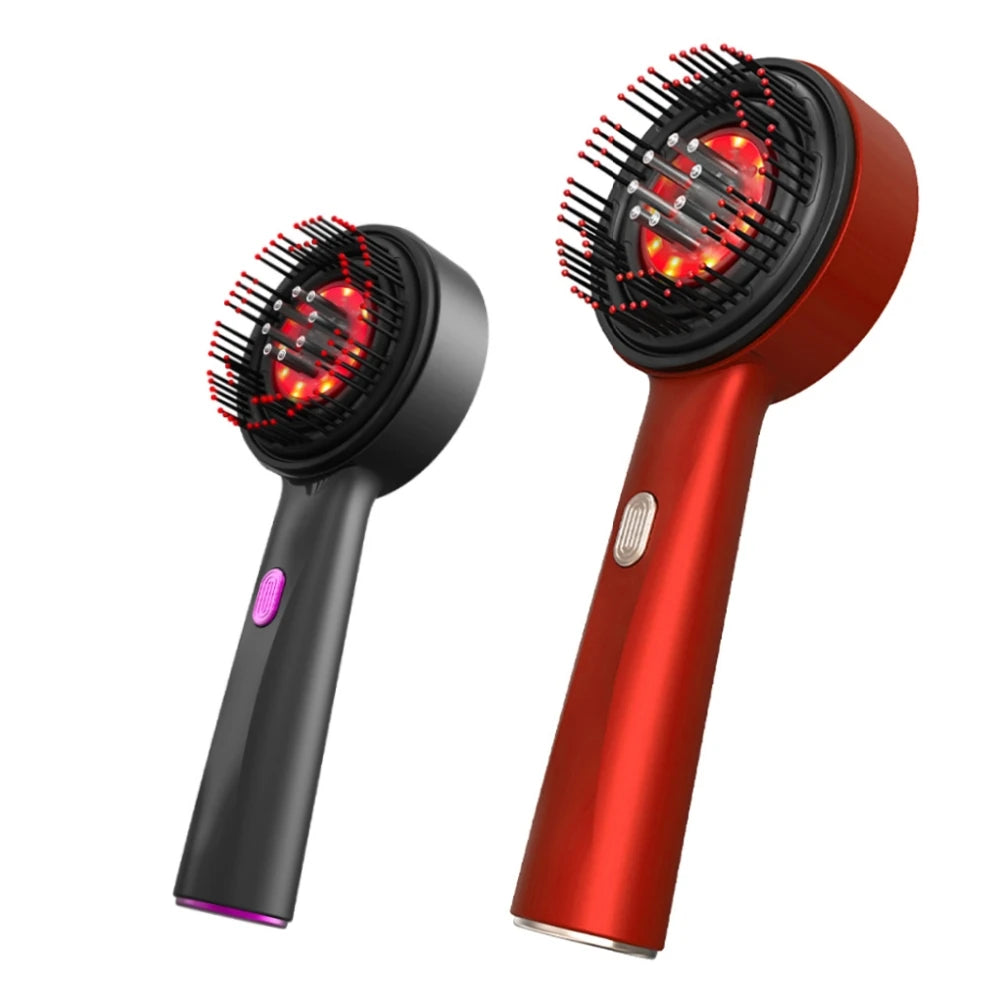 Electric Scalp Massage Comb – Red Light Therapy Hair Growth & Relaxation Massager