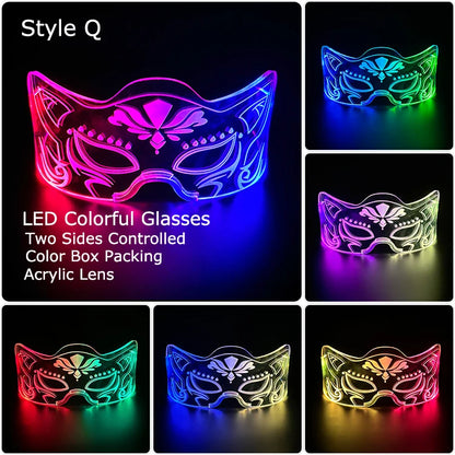 Unisex Acrylic Light Up Glasses for Parties & Events
