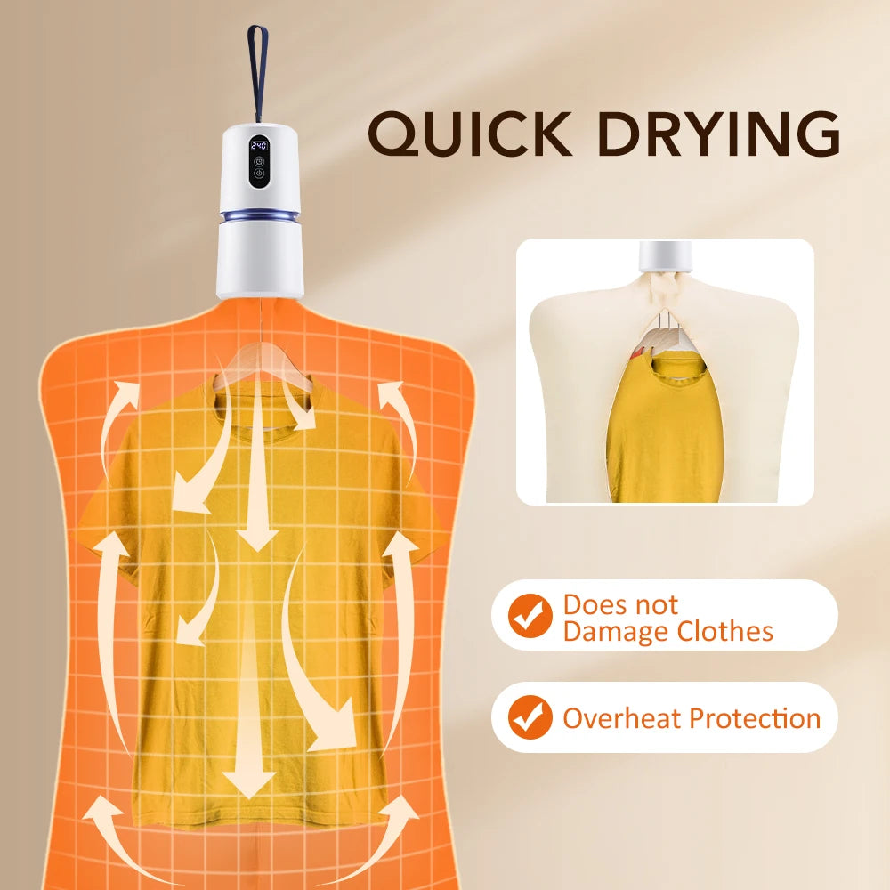 Lightweight Hot Air Clothes Dryer