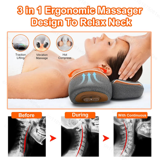 3-in-1 Electric Neck Massager Pillow
