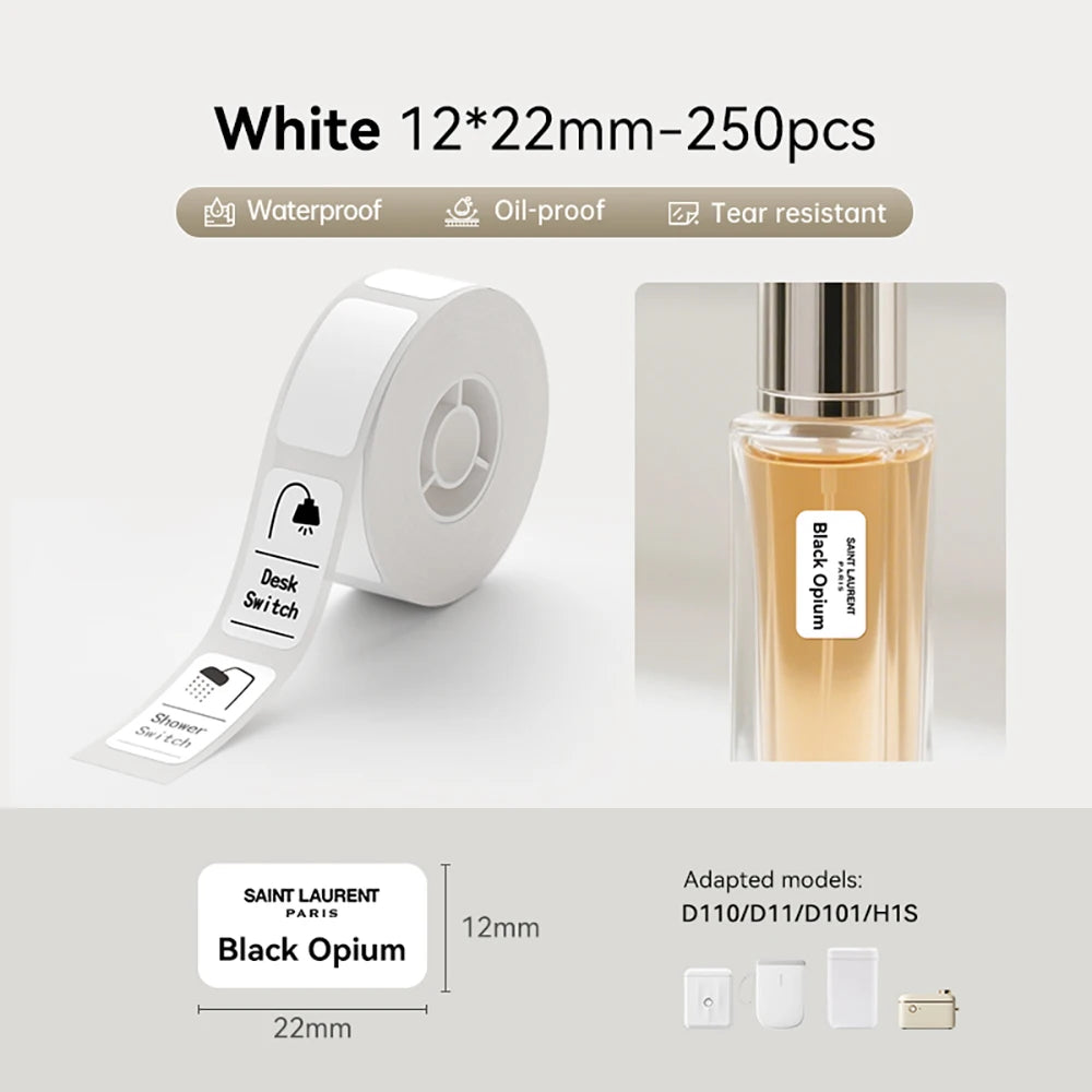 Premium Bluetooth Portable Label Printer – USB Rechargeable & Inkless for iOS/Android