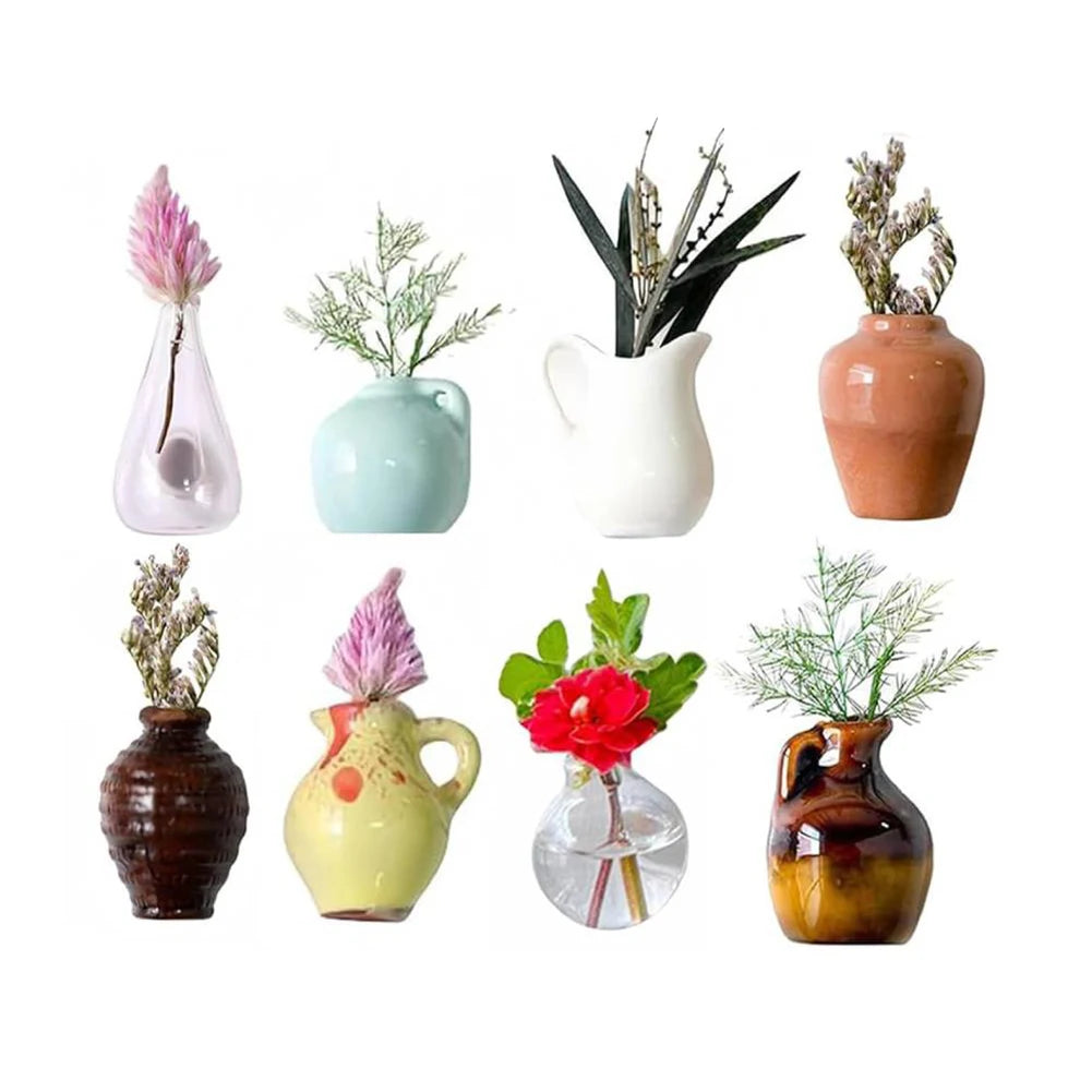 Mini Ceramic Vase Refrigerator Magnets – 3D Fridge Magnets