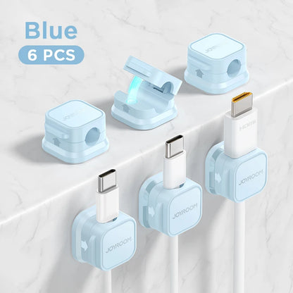 Blue Joyroom Cable Management Clips (Magnetic)