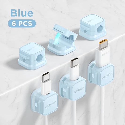 Blue Joyroom Cable Management Clips (Magnetic)