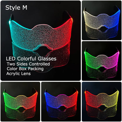 Unisex Acrylic Light Up Glasses for Parties & Events
