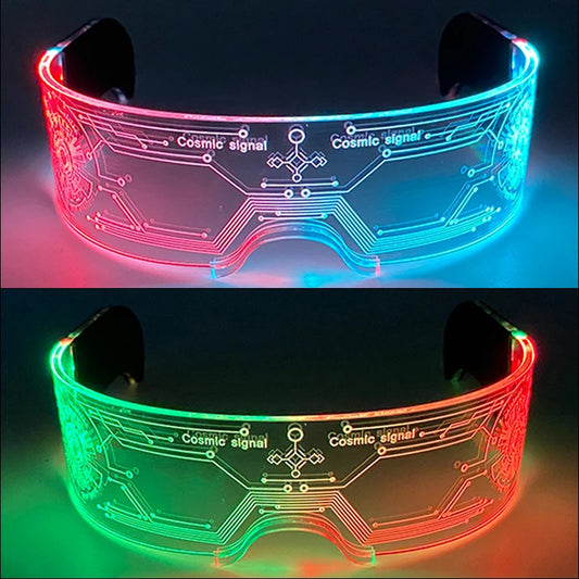 Unisex Acrylic Light Up Glasses for Parties & Events