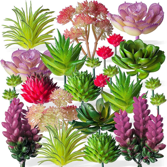 24pcs Artificial Succulent Plants