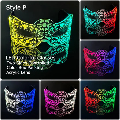 Unisex Acrylic Light Up Glasses for Parties & Events