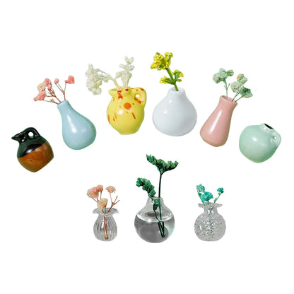 Mini Ceramic Vase Refrigerator Magnets – 3D Fridge Magnets