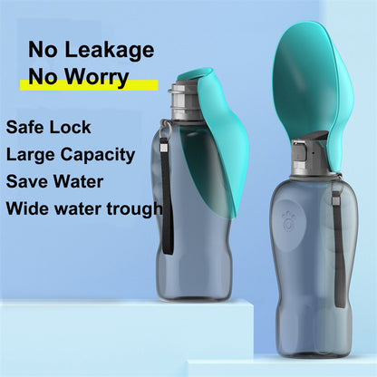 Portable 800ml Pet Water Bottle