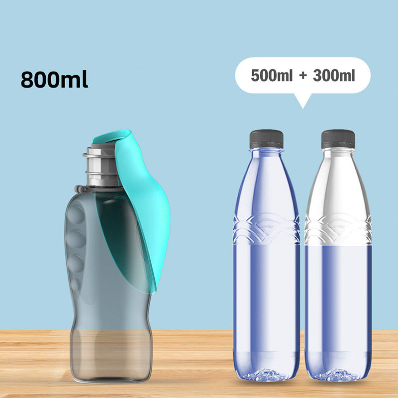 Portable 800ml Pet Water Bottle
