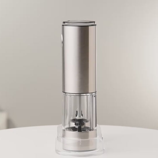 Electric Pepper Grinder – USB Rechargeable Stainless Steel Salt & Pepper Mill