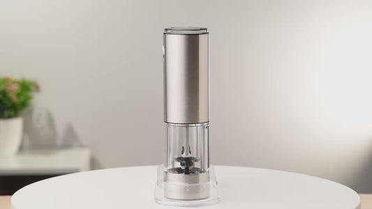 Electric Pepper Grinder – USB Rechargeable Stainless Steel Salt & Pepper Mill